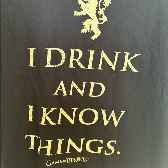 Black Game of Thrones T shirt - Picture 2 of 4
